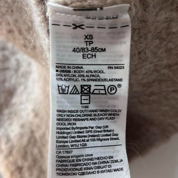 Banana Republic Wool–Alpaca Fitted Sweater – Size XS – Excellent Condition - Picture 3 of 3